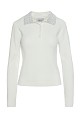Sweater with rhinestones on the collar