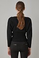 Wrap sweater with lace