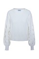 Sweater with cut outs on the sleeves