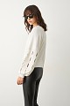 Sweater with cut outs on the sleeves