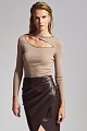Cut out sweater with beads