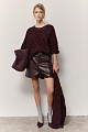 Chunky sweater with rhinestones