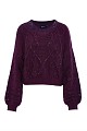 Chunky sweater with rhinestones