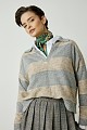 Striped sweater with collar