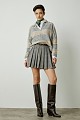 Striped sweater with collar