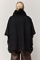 Cape with furry collar