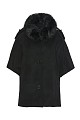 Cape with furry collar