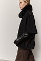 Cape with furry collar