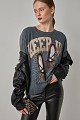 T-shirt με τύπωμα και στρας