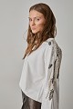 Sweatshirt with embroidered sleeves