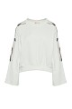 Sweatshirt with embroidered sleeves