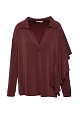 Μπλούζα V-neck με βολάν