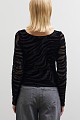 Semi sheer zebra top