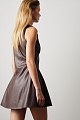 Mini leather look dress