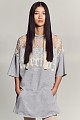 Short sleeves sweatshirt dress