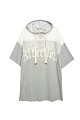 Short sleeves sweatshirt dress