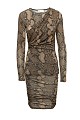 Μίνι φόρεμα με snake print