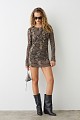 Μίνι φόρεμα με snake print