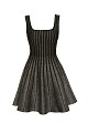 Mini knitted dress with lurex