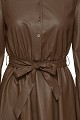 Mini leather look dress