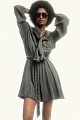 Mini dress with embroidered details
