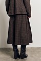 Plaid zip culotte