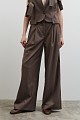 Stripped trousers with pleats