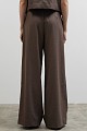 Stripped trousers with pleats