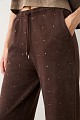 Sweatpants with rhinestones