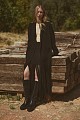 Maxi knit skirt with fringes