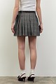 Mini plaid pleated skirt