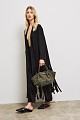 Knit cardigan with fringes