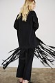 Knit cardigan with fringes