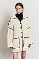 Knitted cardigan with embroidered detail