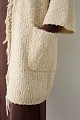 Boucle fringed cardigan