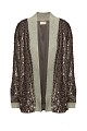 Velvet sequined cardigan