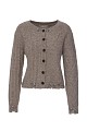 Knitted cardigan with decorative stones