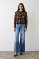 Animal print cardigan