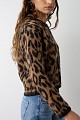 Animal print cardigan