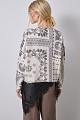 Printed knitted cardigan