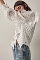 Polka dot shirt with ruffles