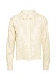 Shirt with long sleeves and lurex