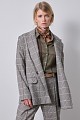Checkered shirt with print