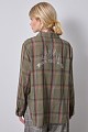 Checkered shirt with print