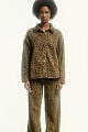 Chaqueta denim estampado animal