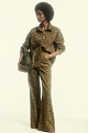 Chaqueta denim estampado animal