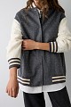 Jacket with rhinestones
