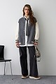 Jacket with rhinestones