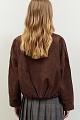 Bomber τζάκετ με όψη suede