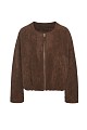 Bomber τζάκετ με όψη suede